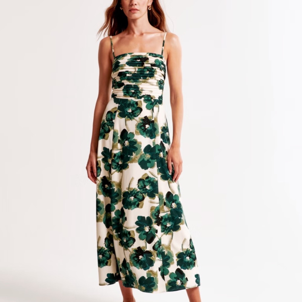 Abercrombie & Fitch Green Floral Dress